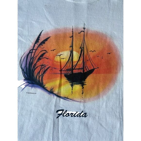 Vintage Florida beach souvenir T-shirt LARGE spring break y2k - Picture 2 of 6